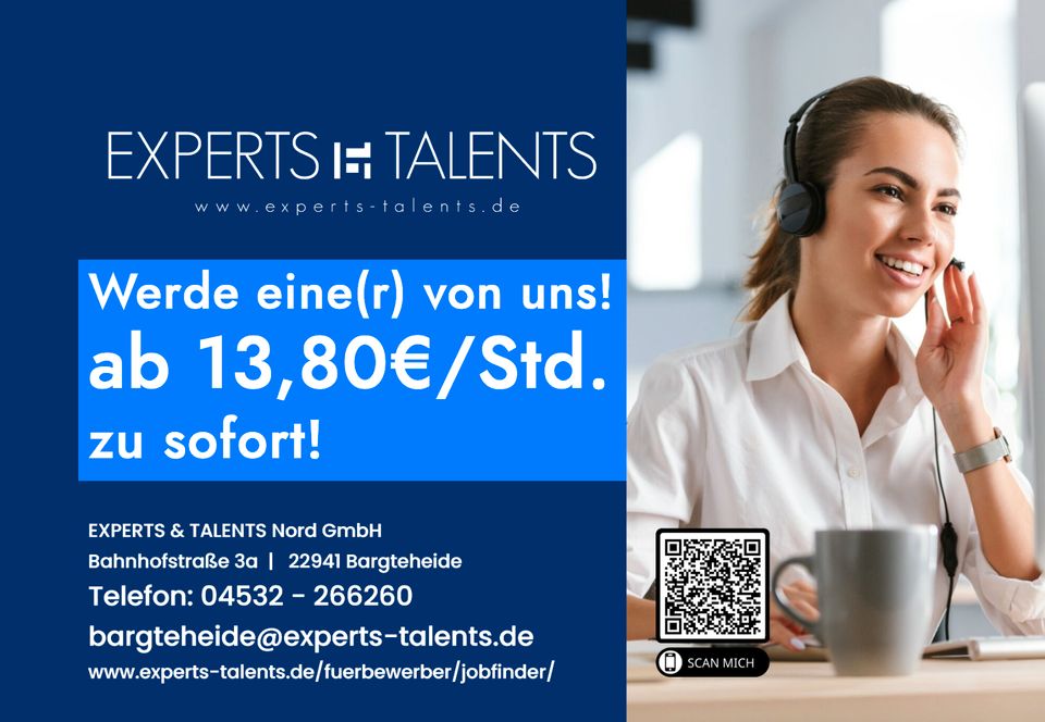 ⌨️☎️ Kundenbetreuer (m/w/d) ☎️⌨️ ab SOFORT TZ / VZ gesucht in Wallsbüll