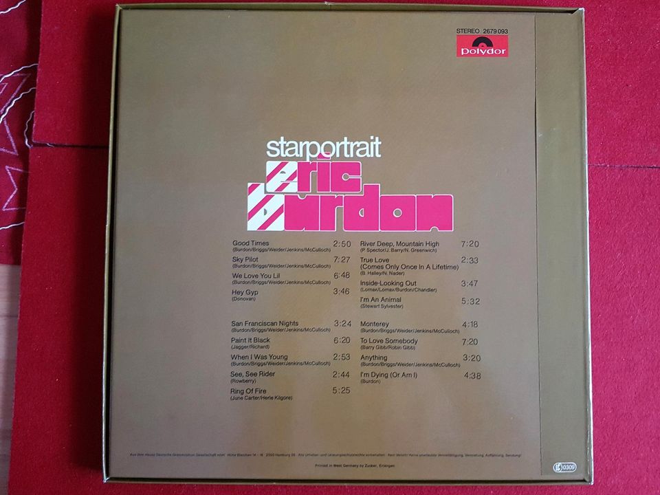 Eric Burdon Starportrait LP/Schallplatte/ Vinyl 80er in Dinslaken