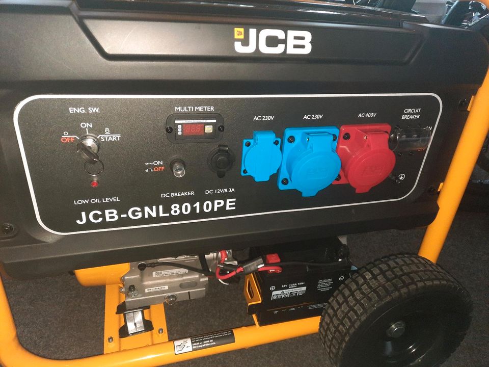 JCB STROMERZEUGER GENERATOR 7,8KW BEI 400V NEU in Zeulenroda