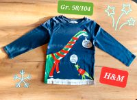 H&M Weihnachts Dino - Sweatshirt blau Nordrhein-Westfalen - Kerpen Vorschau