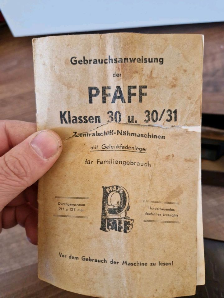 Pfaff Nähmaschine Dose Nähzubehör retro in Pirmasens