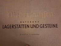 Karte nutzbare Lagerstätten und Gesteine aus 1951, Überformat Niedersachsen - Celle Vorschau