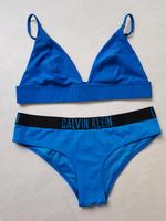 Calvin Klein Bikini Blau Gr. M Bikini Top + Hose Badeanzug Hessen - Limburg Vorschau