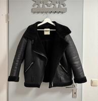 Zara Biker Jacke Leder mit Fell Bayern - Markt Schwaben Vorschau