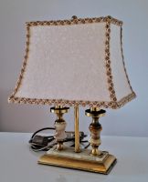 Tischleuchte gold Marmor antik restauriert top Lampe 2 Flammen Wuppertal - Elberfeld Vorschau