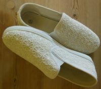 Damen-Semi-Slip-On-Sneaker,weiß,Gr.37,esprit,neuwertig,Stoff Baden-Württemberg - Neuenbürg Vorschau