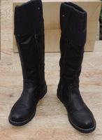 Rieker Damen Overkneestiefel Gr. 40 schwarz mit Warmfutter Nordrhein-Westfalen - Sendenhorst Vorschau