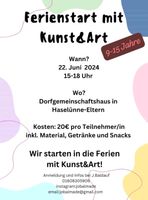 Kunst Workshop Kids Ferienstart Niedersachsen - Haselünne Vorschau