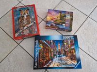 3 Puzzle Eule, Leuchtturm Sonnenuntergang, London zu Weihnachten Nordrhein-Westfalen - Troisdorf Vorschau