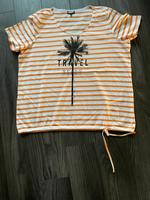 orange/weiß gestreiftes T-Shirt von Kenny S. Gr. 46 neuwertig Hessen - Burgwald Vorschau