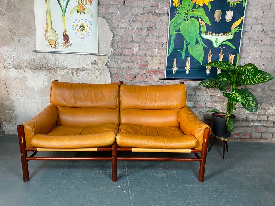 Kontiki Sofa Arne Norell Vintage Mid Century Couch Ledersofa in Wuppertal