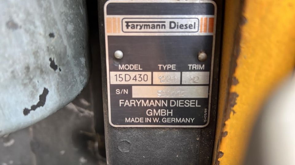 Rüttelplatte Farymann Diesel 15D430 in Geithain