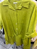 Damen Leinen Vokuhila Bluse Tunika Hemd l xl 2Xl Hessen - Groß-Gerau Vorschau