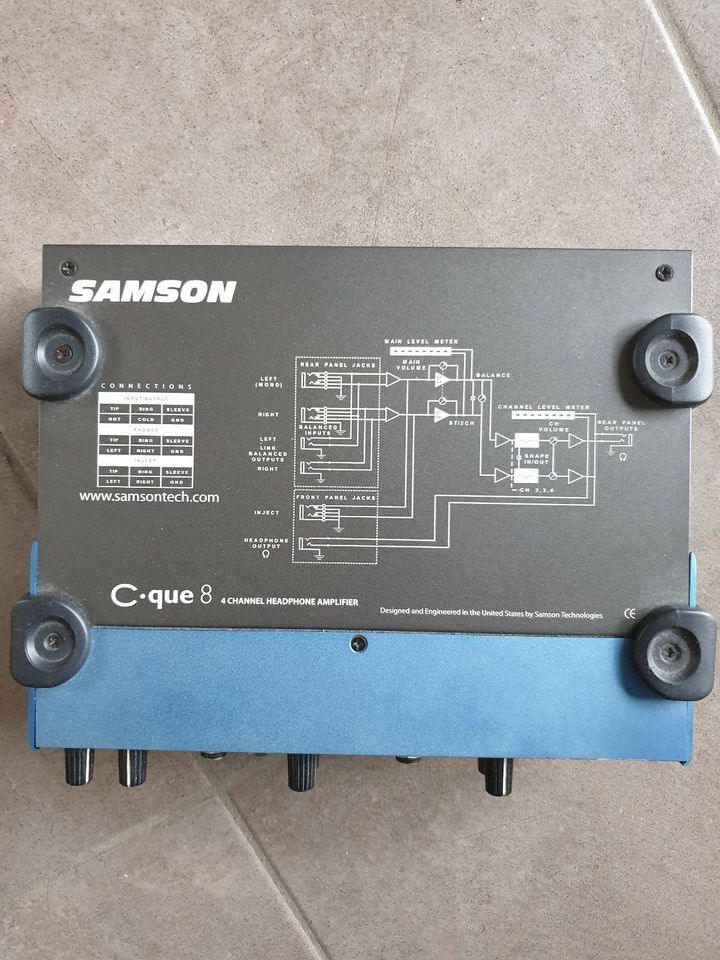 SAMSON Kopfhörerverstärker C que 8 zum Anschluß von 4 Kopfhörern in Neuried