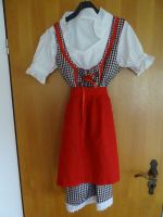 Dirndl 38 schwarz-weiß kariert / rot Baden-Württemberg - Wolfegg Vorschau