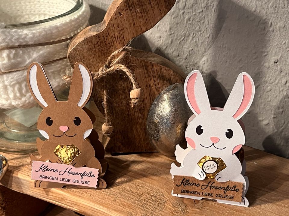 Osterhase „Rocher - liebe Grüße „ bunny Gastgeschenk Mitbringsel in Schwarmstedt