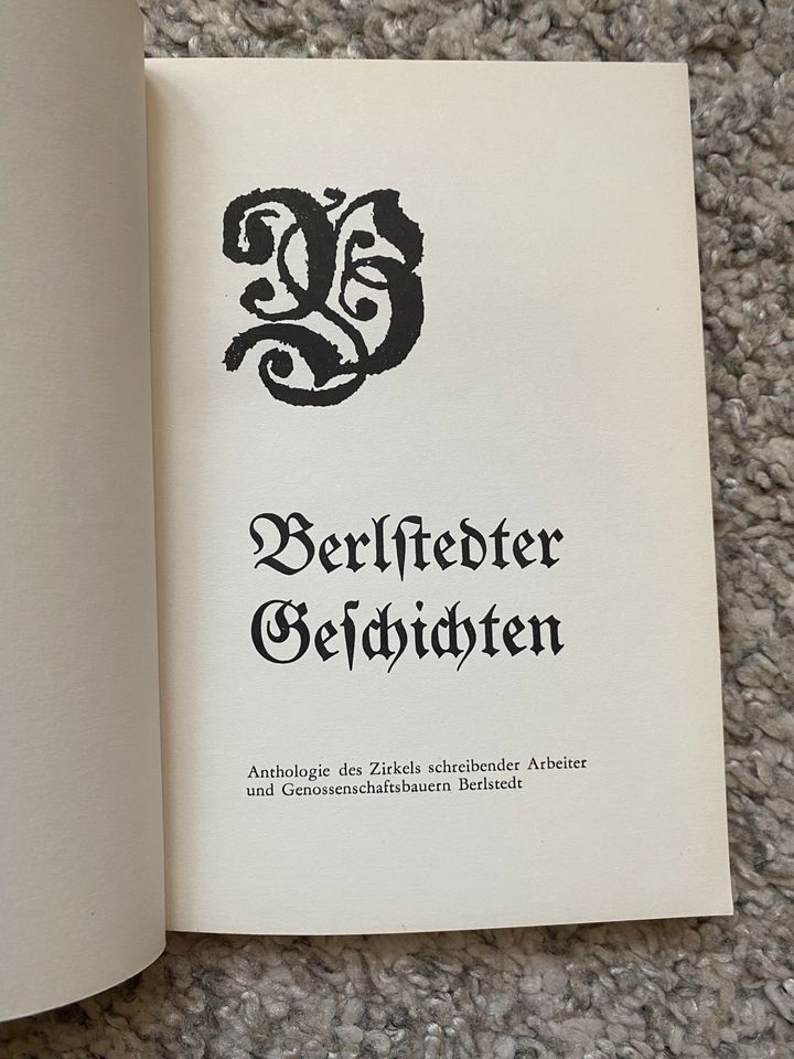 Berlstedter Geschichten, Anthologie in Plaue