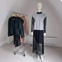 Reserved Pullover mit Sheerlook Gr. S in Grau/Schwarz Niedersachsen - Lilienthal Vorschau