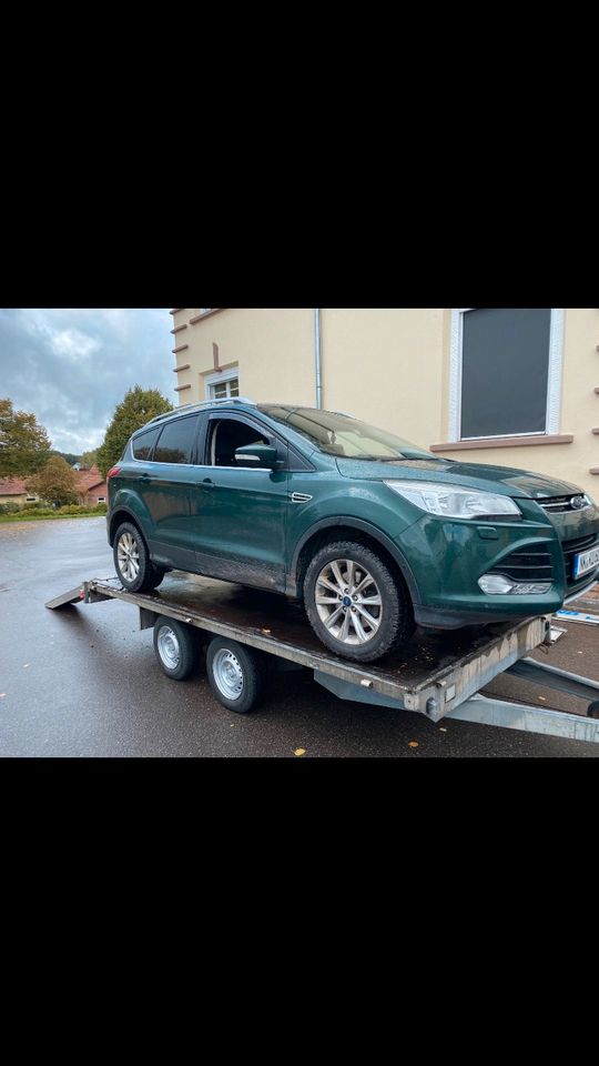 Fahrzeugtransporter/Maschinentransporter mit Seilwinde in Kirkel