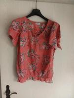 C&A Sommer Bluse Kurzarm Blumen Orange Porto 2,55 Gr. L 40 Tunika Brandenburg - Bernau Vorschau