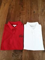 2x Lacoste Poloshirts weiß/rot Slimfit Größe M Baden-Württemberg - Reutlingen Vorschau