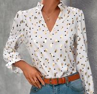 Damen Bluse weiß mit Herzen und gold Damenkleidung Bayern - Diedorf Vorschau