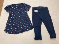 Set : Topolino T-Shirt Pferdemuster dunkelblau + Leggins Gr98/104 Hessen - Wald-Michelbach Vorschau