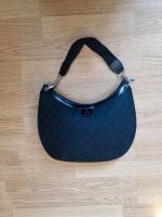 Gucci Black Canvas Half Moon Hobo Bag West - Höchst Vorschau