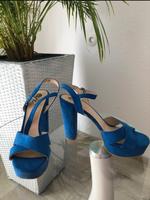 Sandalen mit Absatz blau Bayern - Stein Vorschau