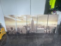 XXL Skyline New York auf Leinwand Rahmen 5-tlg 200x80cm Nordrhein-Westfalen - Mönchengladbach Vorschau