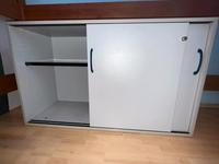 Büroschrank Aktenschrank Schiebetür Holz hellgrau 120x45x72cm Bayern - Germering Vorschau