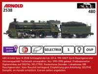 480 Arnold Spur N 2538 Schlepptenderlok 231.A. SNCF Ep.III Rauch Hessen - Eschwege Vorschau