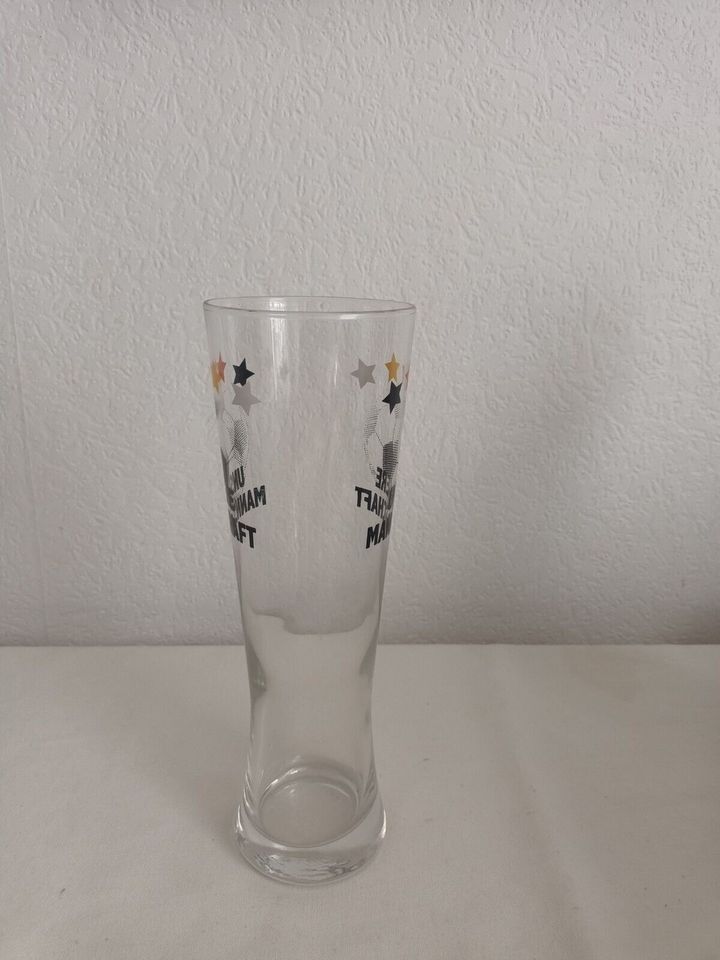 Bierglas Unsere Mannschaft Weizenglas 25cm hoch in Essen