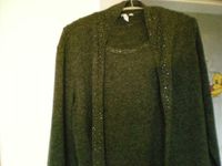 Gr. 44 Pullover  2 in 1  - anthrazit m- Strass kaschiert alles!! Nordrhein-Westfalen - Heiden Vorschau