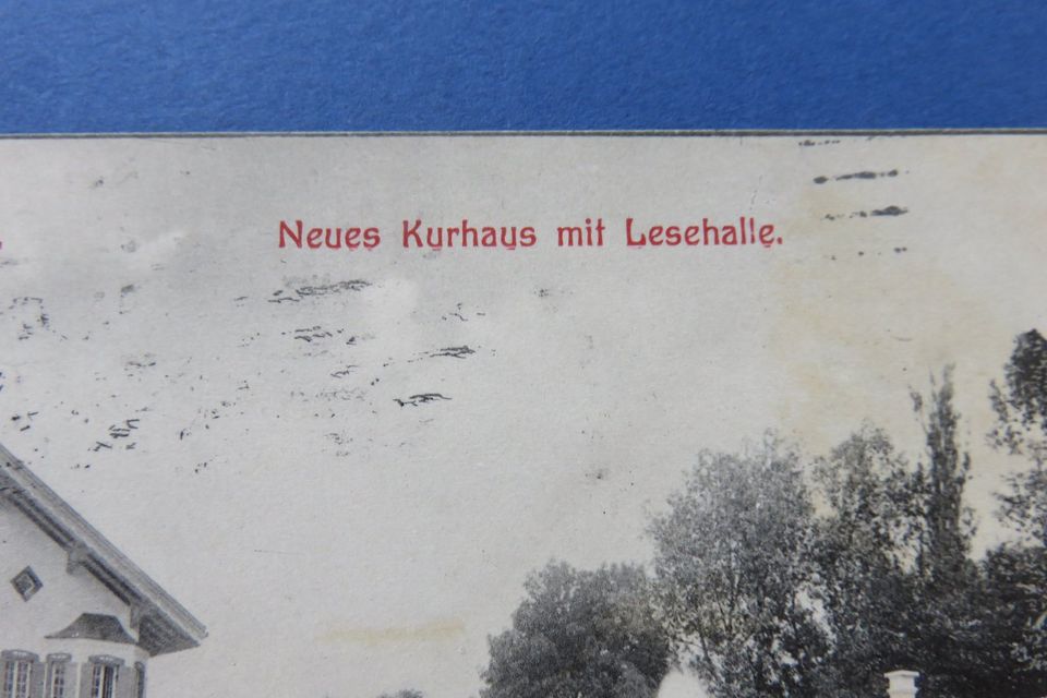 Alte Ansichtskarte Postkarte Bad Aibling Kurhaus Lesehalle in Eging am See