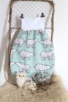 Handmade Pucksack Schlafsack * Eisbär * doppelwandig Bio Sweat Rheinland-Pfalz - Treis-Karden Vorschau