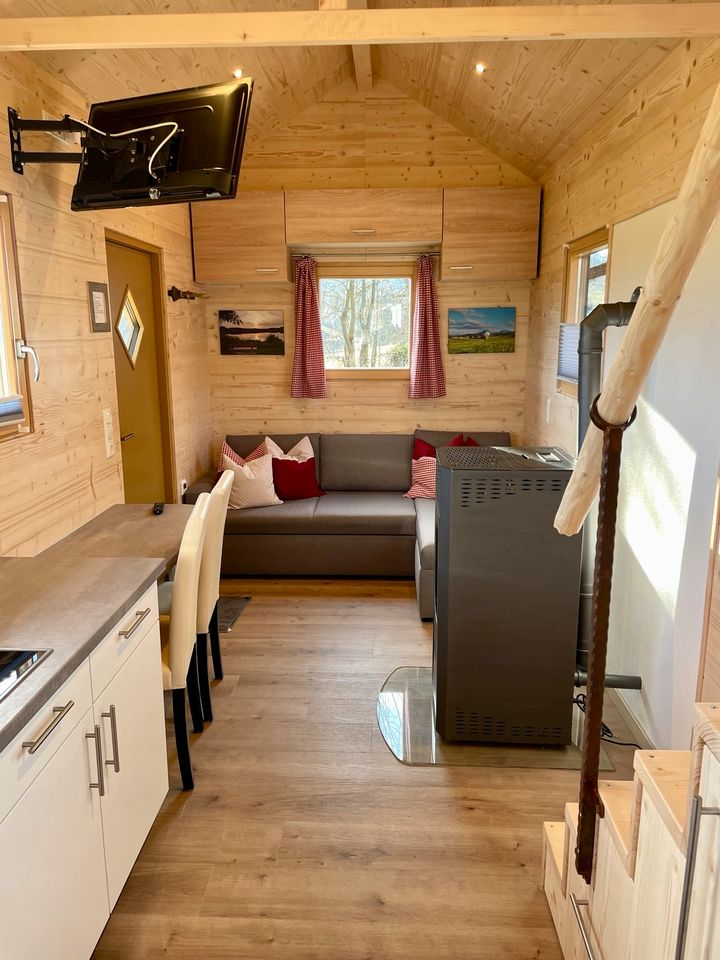 Urlaub im Tiny Haus Probewohnen Tiny House Allgäu in Seeg