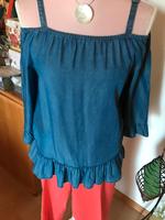 Sehr schöne JeansBluse Comma Carmen Rüschen wie NEU❤️ Baden-Württemberg - Ulm Vorschau