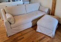 Ikea Färlöv Sofa Couch beige +  Hocker  *** sehr guter Zustand Bayern - Kaisheim Vorschau