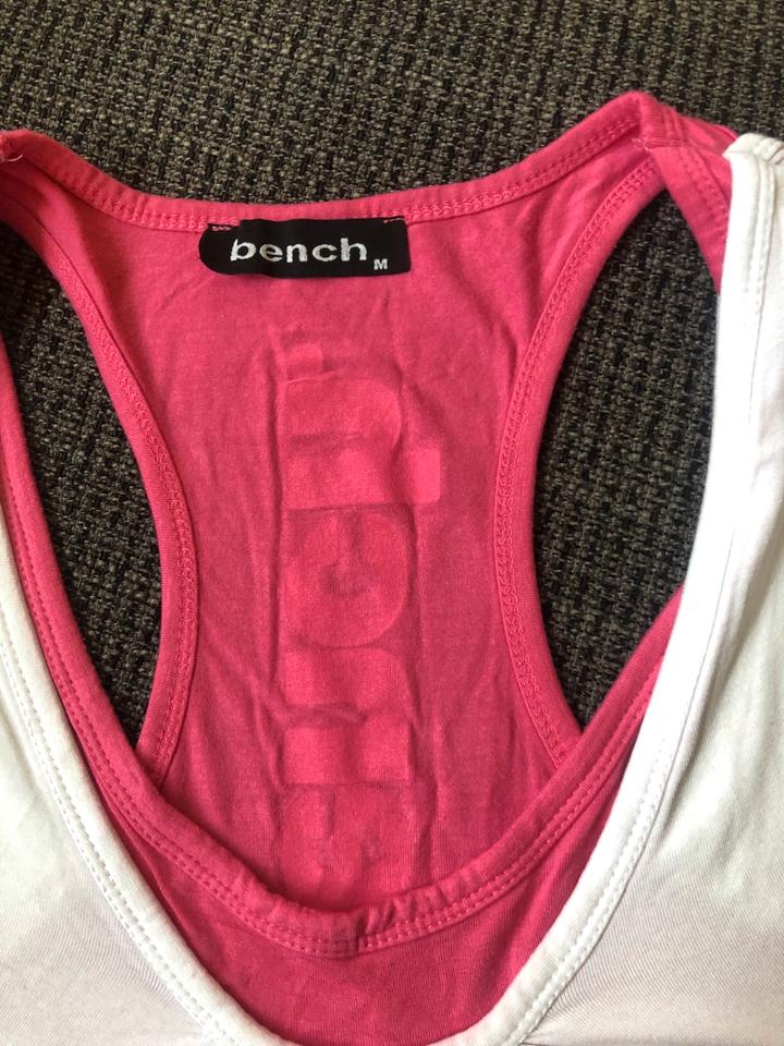 Neuwertig❗️BENCH Tanktop Trägershirt Gr M 36 38 weiß/Pink in Braunschweig