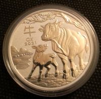 1oz Lunar3 Ochse Ox Anlage-Silbermünze/ Maple Leaf maple leaf Bayern - Augsburg Vorschau