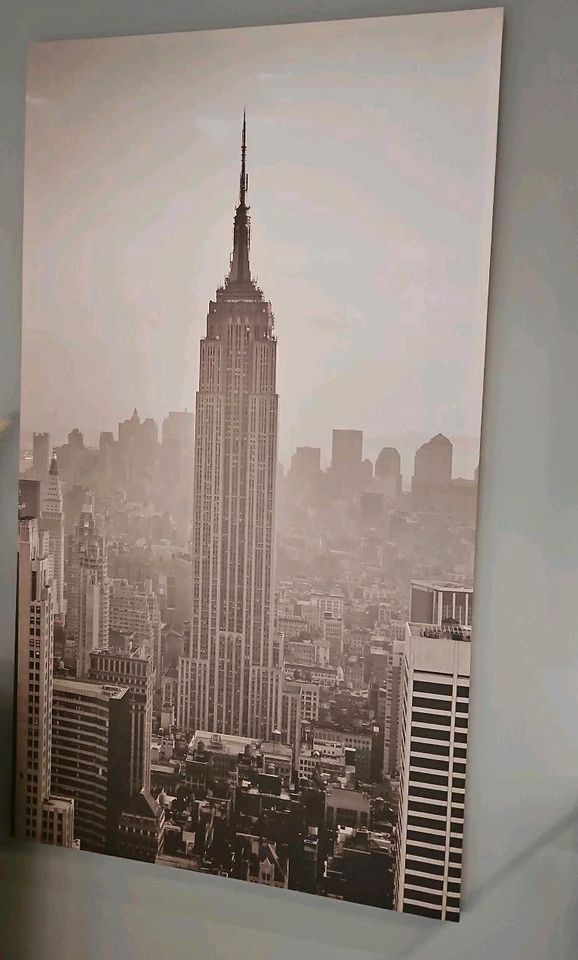 New York Bild  USA 180 x 100 x 4cm Leinwand Empire State Building in Hünxe