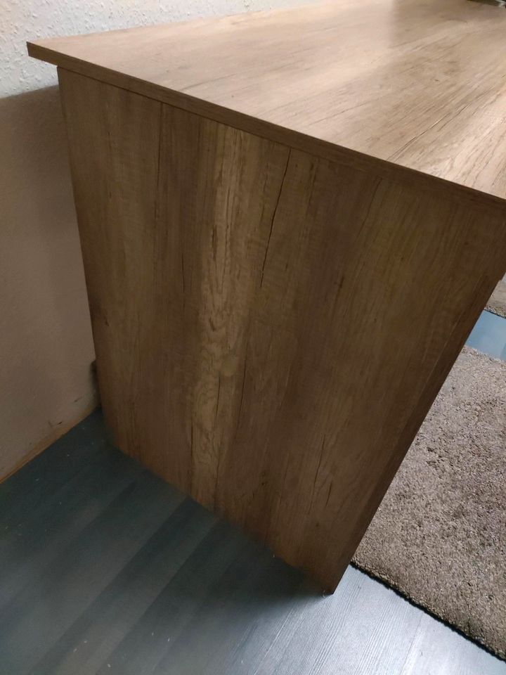 Schreibtisch braun Trüffel 150x60, 1 Schublade + Tür in Gelsenkirchen