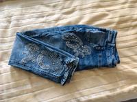 tredy Jeans-Hose mit Stickerei & Strass Gr.46 Thüringen - Erfurt Vorschau