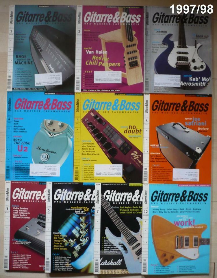 GITARRE & BASS (MUSIKER) Das Musiker Fachmagazin - 1986 bis 2007 in Kulmbach