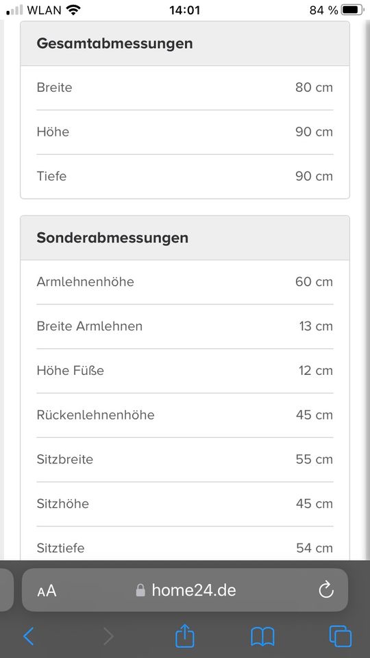 Sessel SOLA Mørteens mint grau Holzfüsse Home24 in Berlin