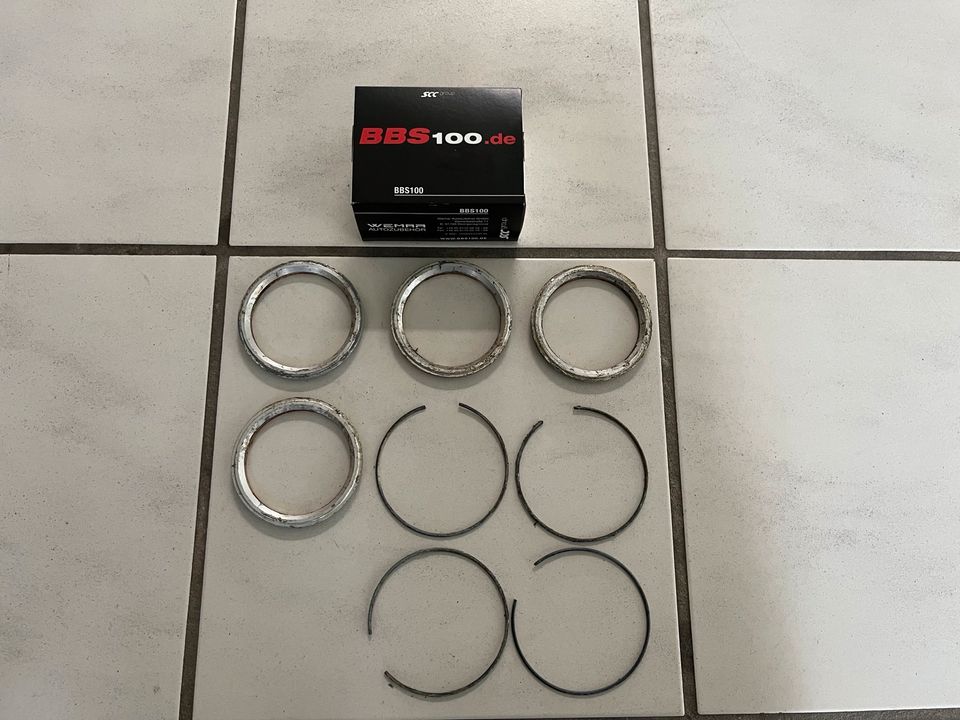 4 BBS Zentrierringe für CH-R 09 23 607 von 82mm auf 66,5mm (Audi) in Bad Driburg