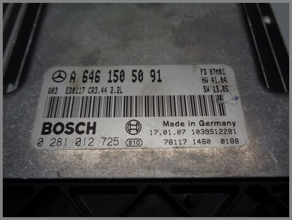 Mercedes Benz W203 Motorsteuergerät Steuergerät 6461505091 Bosch in Raesfeld
