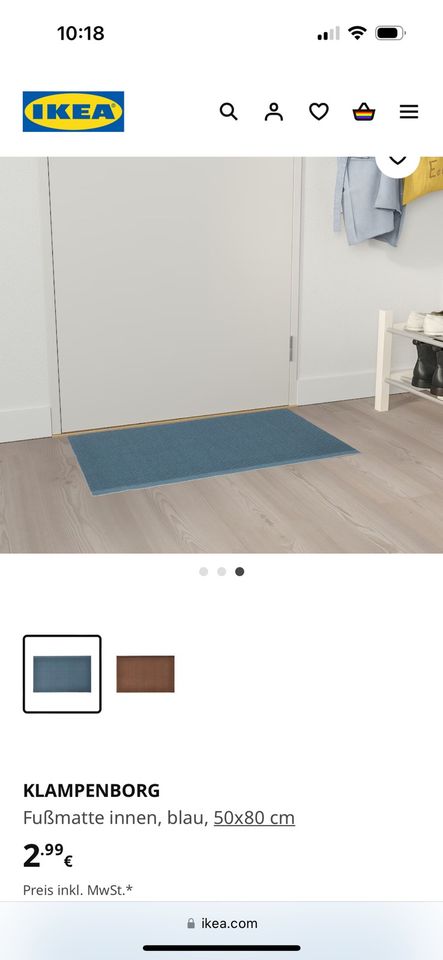 3 Ikea Teppich Läufer 50x80 cm dünn in Eisingen