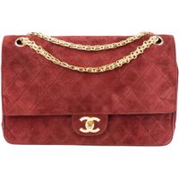 Chanel Bordeaux Wildleder Double Flap Tasche Timeless Sachsen-Anhalt - Halle Vorschau